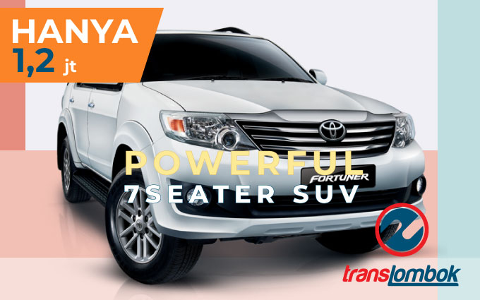 rental fortuner Lombok
