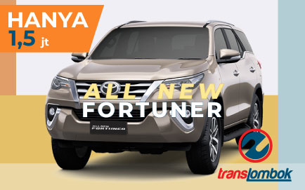 rental all new fortuner lombok