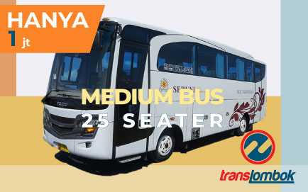 rental bus 25 seat lombok