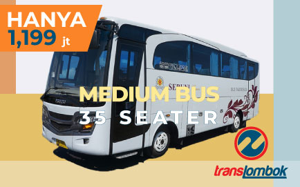 sewa bus 35 seat lombok
